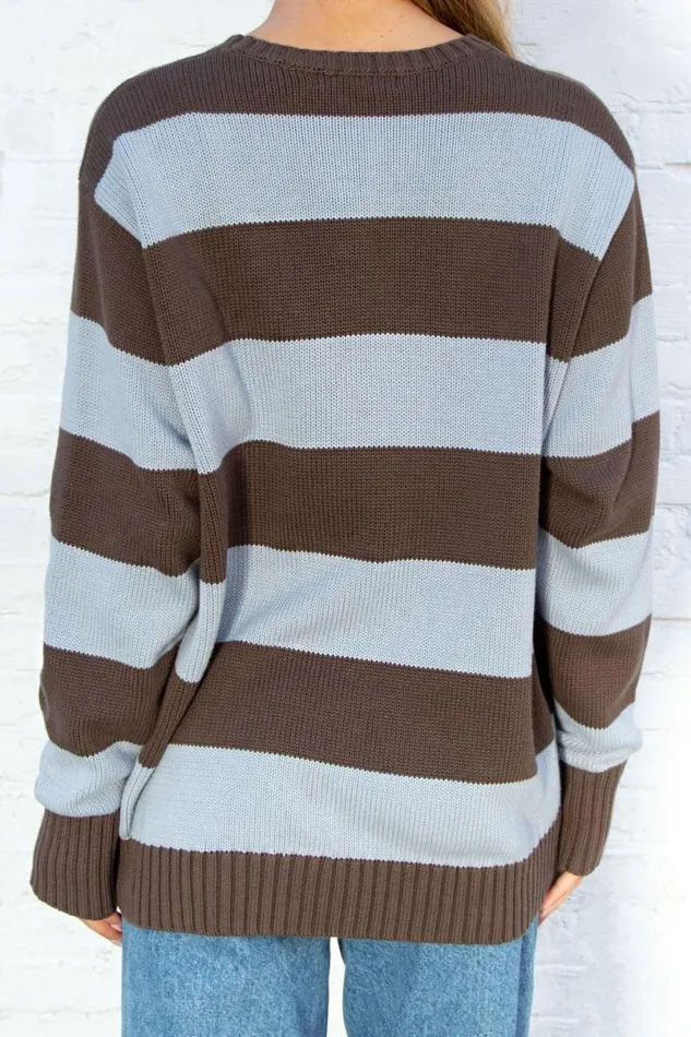 Clothing Brianna Cotton Thick Stripe Sweater Brandy Melville SWEATERS