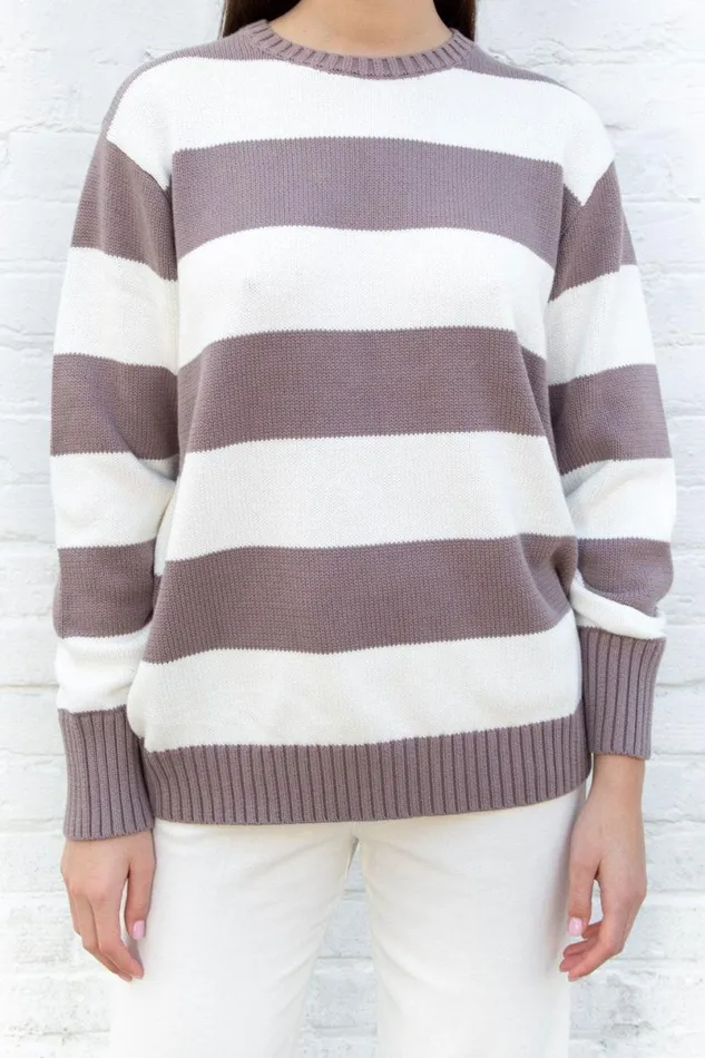 Clothing Brianna Cotton Thick Stripe Sweater Brandy Melville SWEATERS