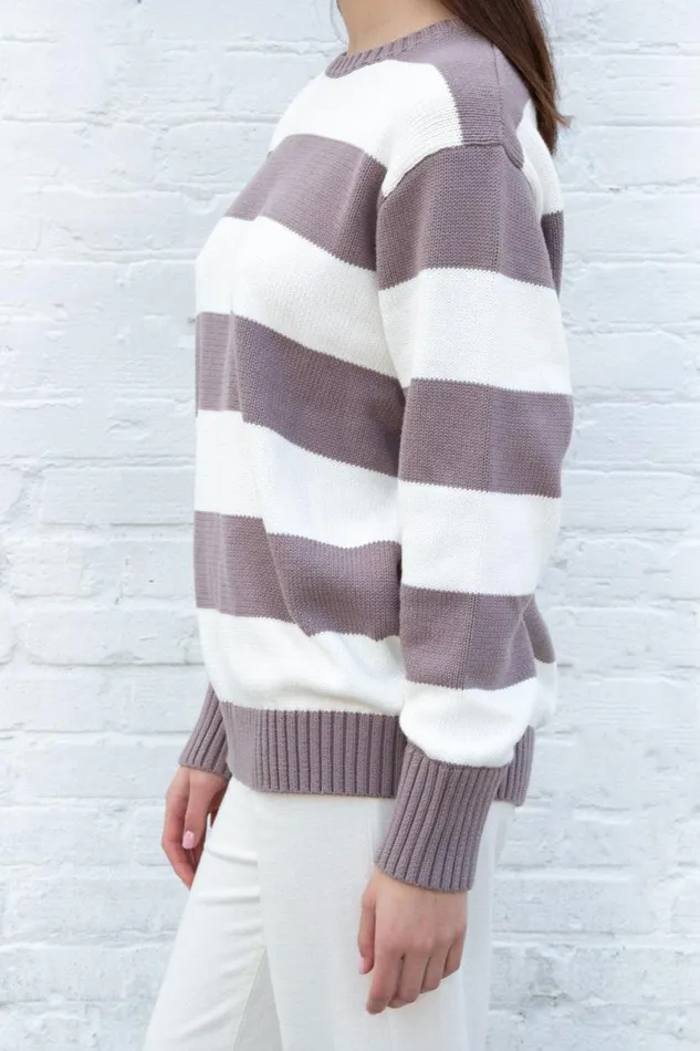Clothing Brianna Cotton Thick Stripe Sweater Brandy Melville SWEATERS