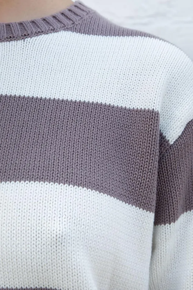 Clothing Brianna Cotton Thick Stripe Sweater Brandy Melville SWEATERS