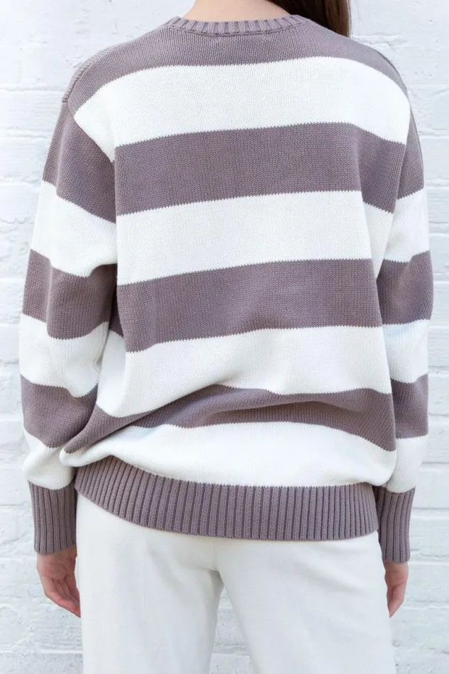Clothing Brianna Cotton Thick Stripe Sweater Brandy Melville SWEATERS
