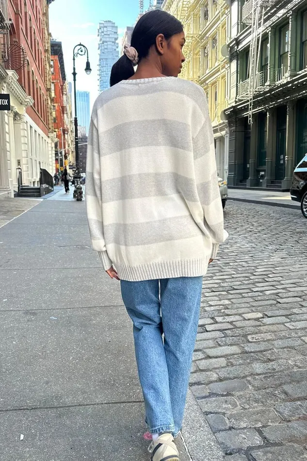 Clothing Brianna Cotton Thick Stripe Sweater Brandy Melville SWEATERS