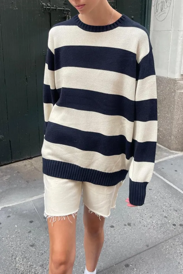 Clothing Brianna Cotton Thick Stripe Sweater Brandy Melville SWEATERS