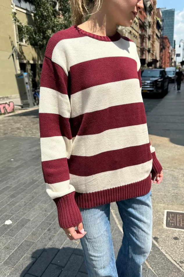 Clothing Brianna Cotton Thick Stripe Sweater Brandy Melville SWEATERS