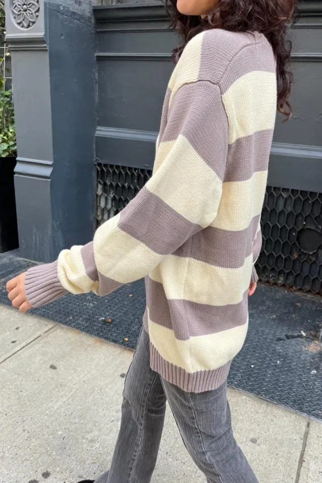 Clothing Brianna Cotton Thick Stripe Sweater Brandy Melville SWEATERS