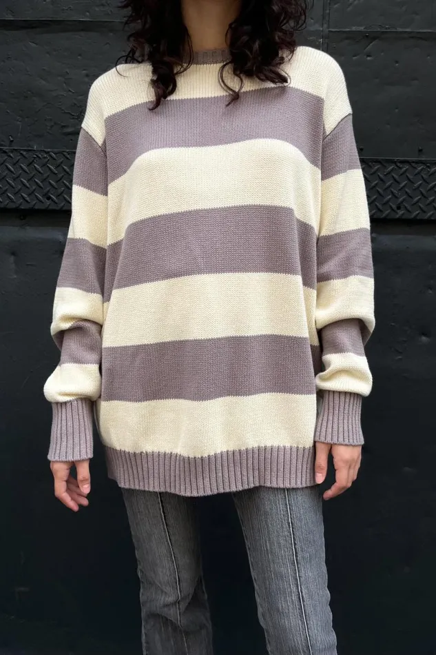 Clothing Brianna Cotton Thick Stripe Sweater Brandy Melville SWEATERS