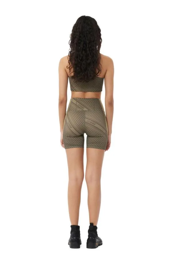 Clothing GANNI Extended Sizes Active Ultra High Waist Shorts Kalamata