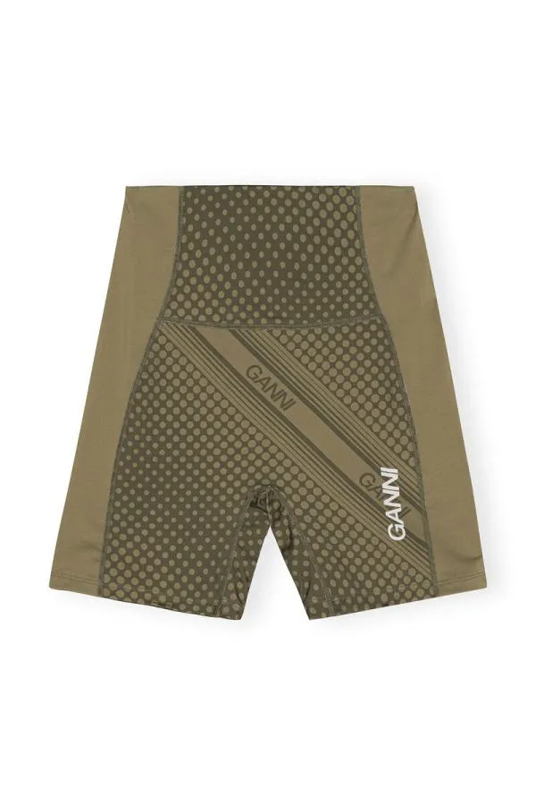 Clothing GANNI Extended Sizes Active Ultra High Waist Shorts Kalamata