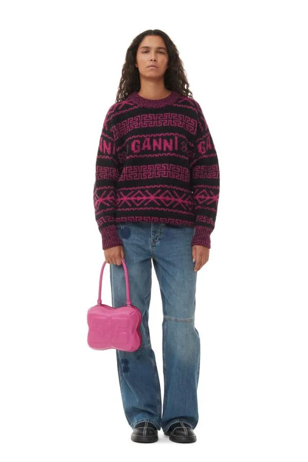 Clothing GANNI Knitwear Wool Pullover Fiji Flower Clothing GANNI Knitwear Wool Pullover Fiji Flower