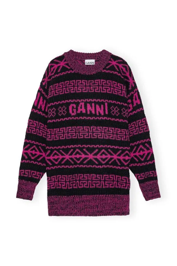 Clothing GANNI Knitwear Wool Pullover Fiji Flower Clothing GANNI Knitwear Wool Pullover Fiji Flower