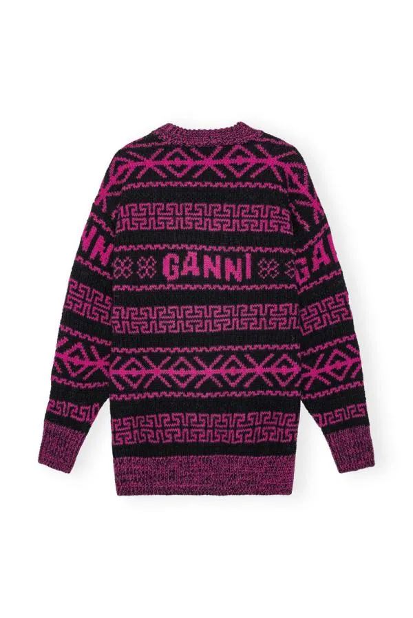 Clothing GANNI Knitwear Wool Pullover Fiji Flower Clothing GANNI Knitwear Wool Pullover Fiji Flower