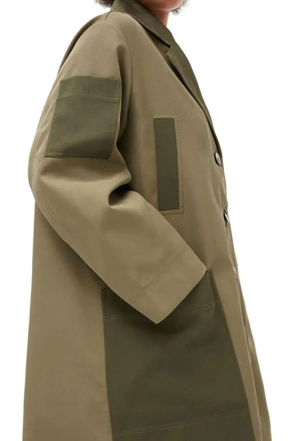 Clothing GANNI Outerwear Heavy Twill Coat Aloe