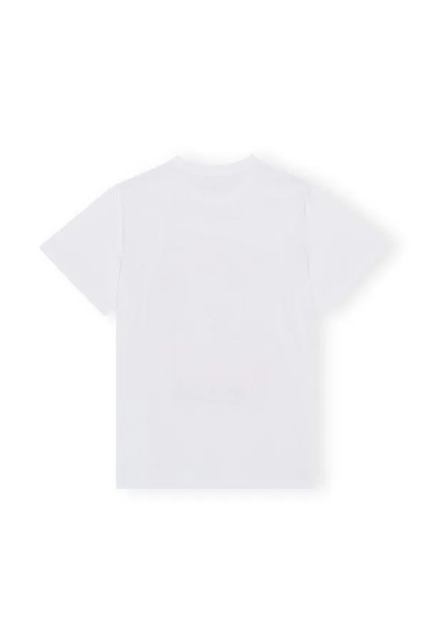 Clothing GANNI TShirts Relaxed Love Bunny Tshirt Bright White Clothing GANNI TShirts Relaxed Love Bunny Tshirt Bright White