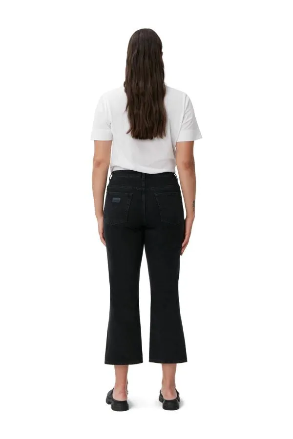 Clothing GANNI Trousers Betzy Jeans Washed Blackblack