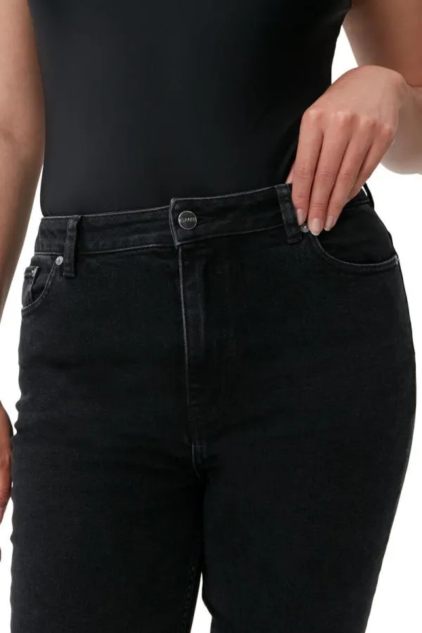 Clothing GANNI Trousers Cutye Jeans Washed Blackblack