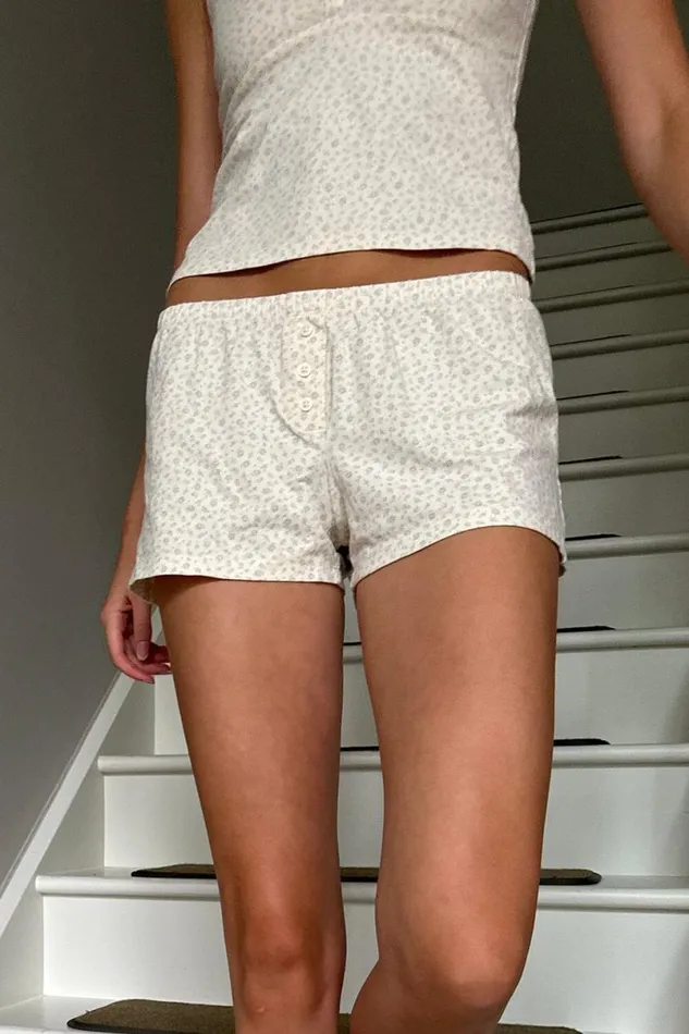 Clothing Keira Floral Sweatshorts Brandy Melville FLORALS