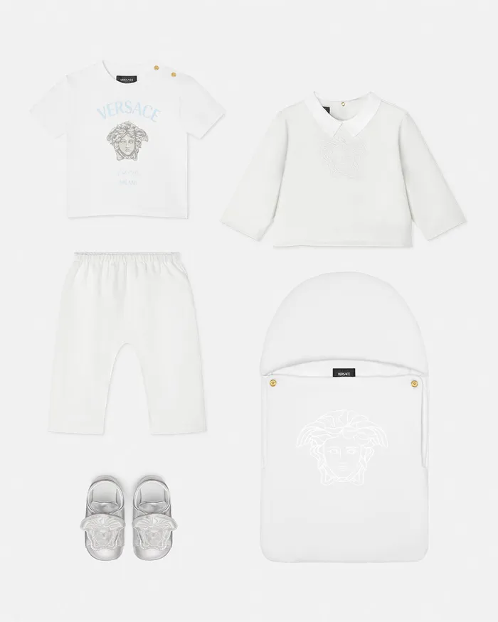 Clothing Kids Versace Medusa Milano Baby TShirt White