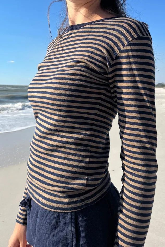 Clothing Leah Striped Top Brandy Melville STRIPES