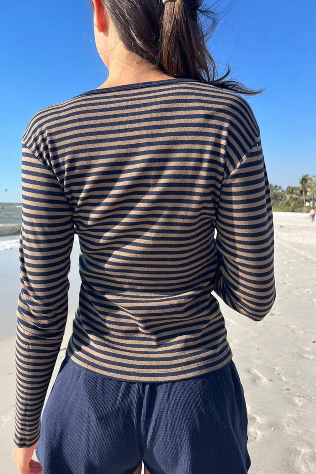 Clothing Leah Striped Top Brandy Melville STRIPES