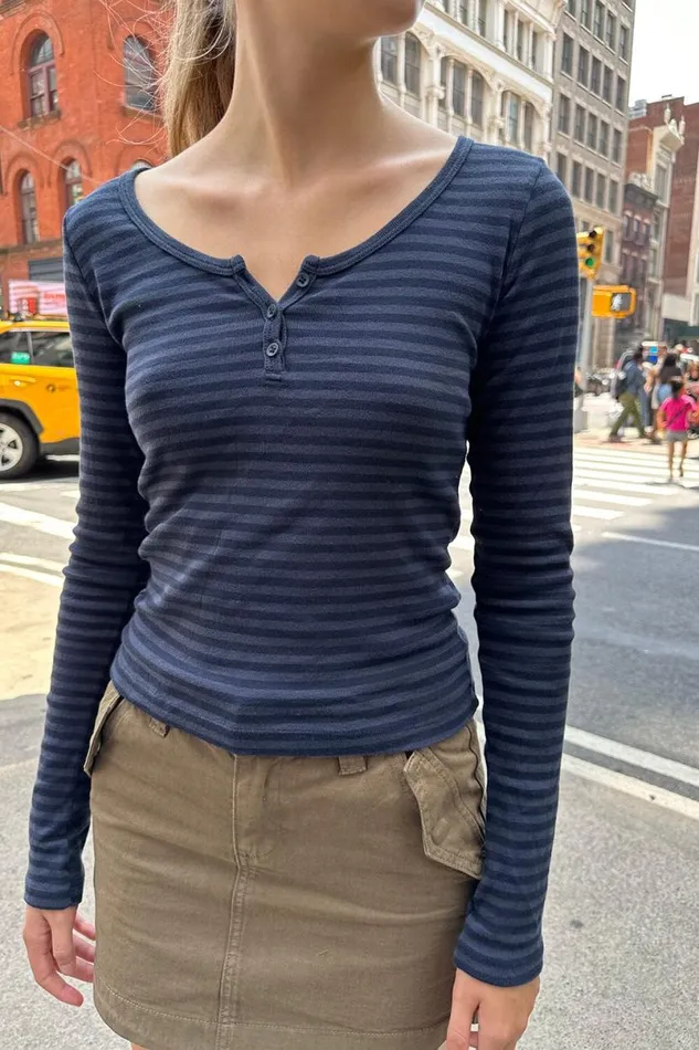 Clothing Zelly Striped Top Brandy Melville STRIPES