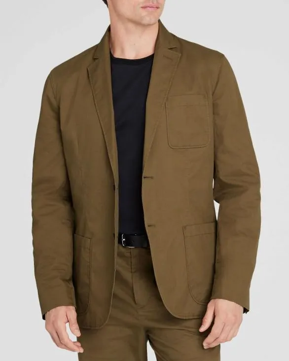 Club Monaco Blazers and Suiting Soft Twill Blazer Olive Drab 8211 Men