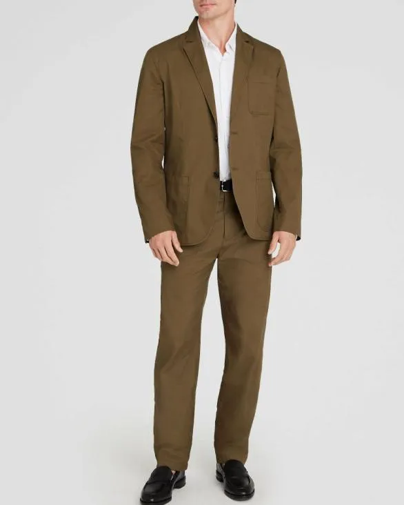 Club Monaco Blazers and Suiting Soft Twill Blazer Olive Drab 8211 Men