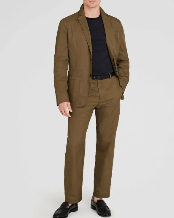 Club Monaco Blazers and Suiting Soft Twill Blazer Olive Drab 8211 Men