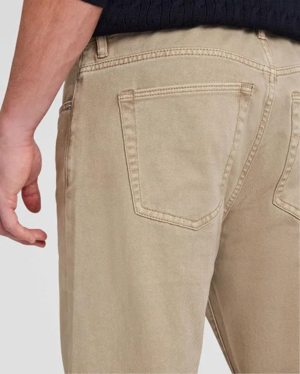 Club Monaco Denim GarmentDyed SlimStraight Jeans Beige 8211 Men