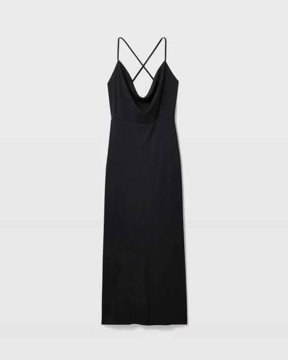 Club Monaco Dresses and Jumpsuits Cowl Neck Maxi Dress Dark Navy 8211 Women
