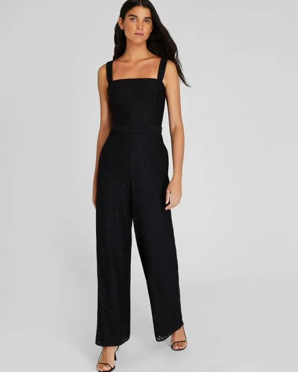 Club Monaco Dresses and Jumpsuits Geo Lace Jumpsuit Black 8211 Women