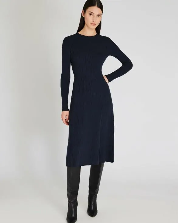 Club Monaco Dresses and Jumpsuits LongSleeve Midi Sweater Dress Twilight Navy 8211 Women