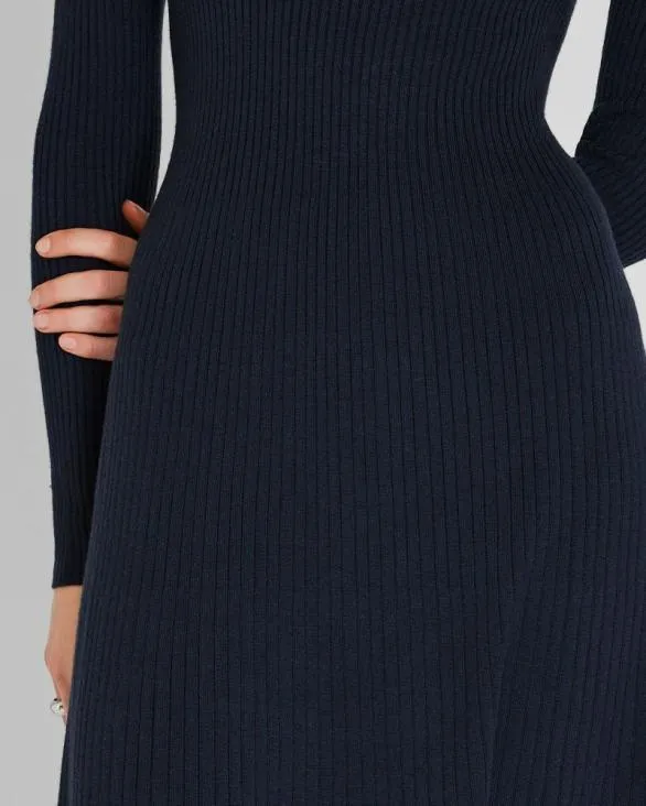 Club Monaco Dresses and Jumpsuits LongSleeve Midi Sweater Dress Twilight Navy 8211 Women