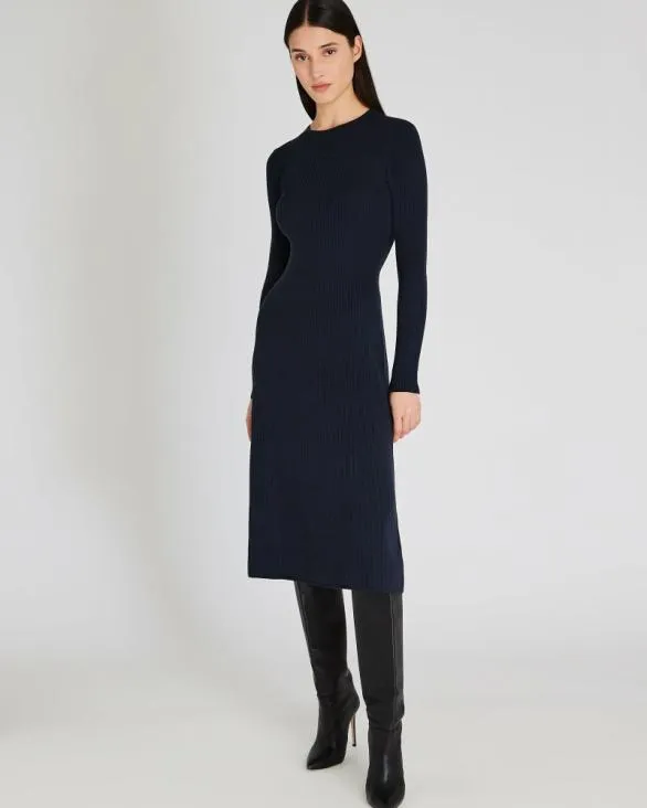 Club Monaco Dresses and Jumpsuits LongSleeve Midi Sweater Dress Twilight Navy 8211 Women