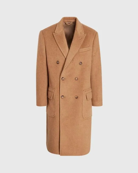 Club Monaco Jackets and Coats Camel Hair DoubleBreasted Topcoat Camel 8211 Men