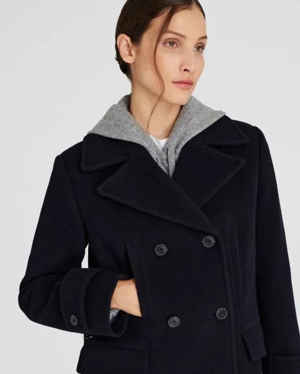 Club Monaco Jackets and Coats Classic Peacoat Dark Navy 8211 Women