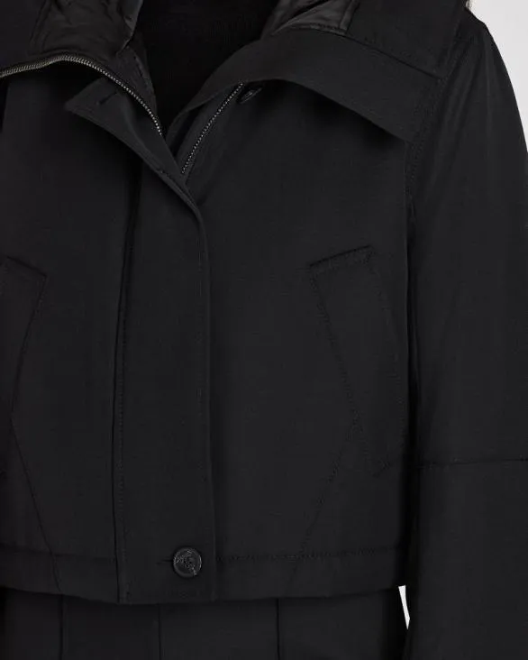 Club Monaco Jackets and Coats Cropped Wool Blend Parka Black 8211 Women