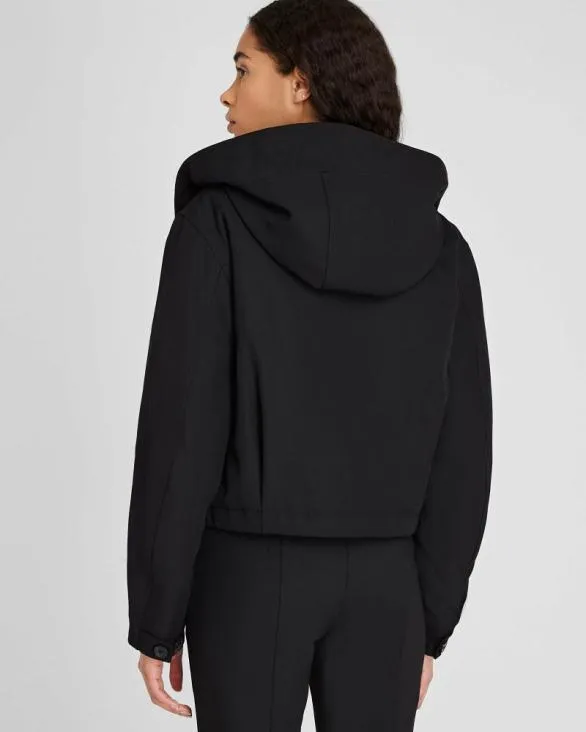 Club Monaco Jackets and Coats Cropped Wool Blend Parka Black 8211 Women