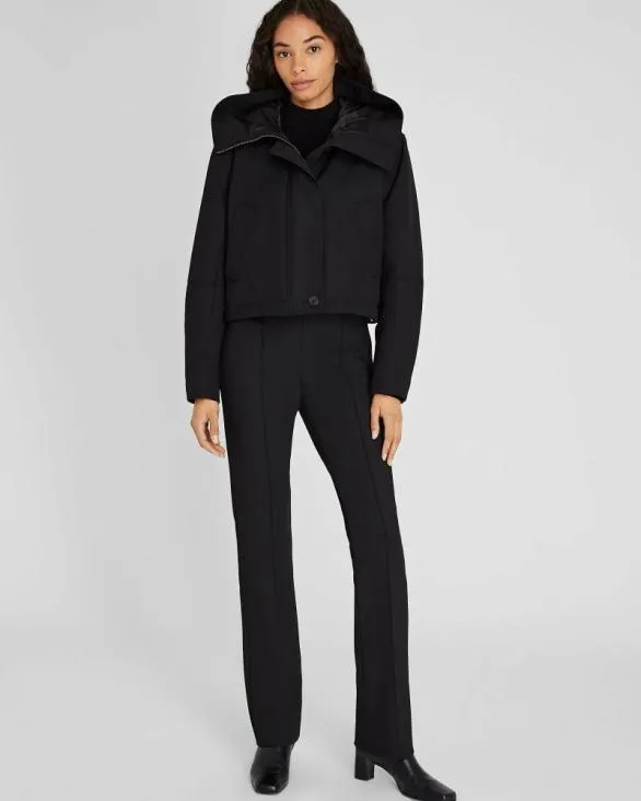 Club Monaco Jackets and Coats Cropped Wool Blend Parka Black 8211 Women