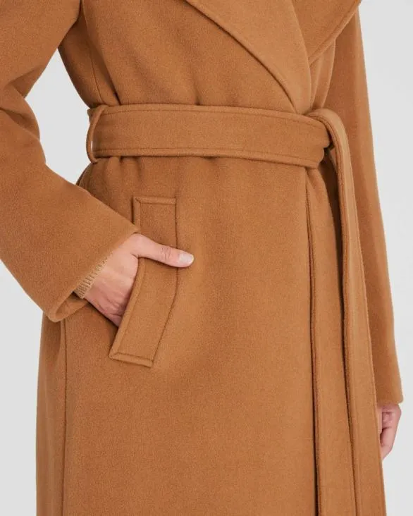Club Monaco Jackets and Coats Shawl Collar Wrap Coat Camel 8211 Women