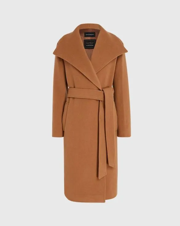 Club Monaco Jackets and Coats Shawl Collar Wrap Coat Camel 8211 Women