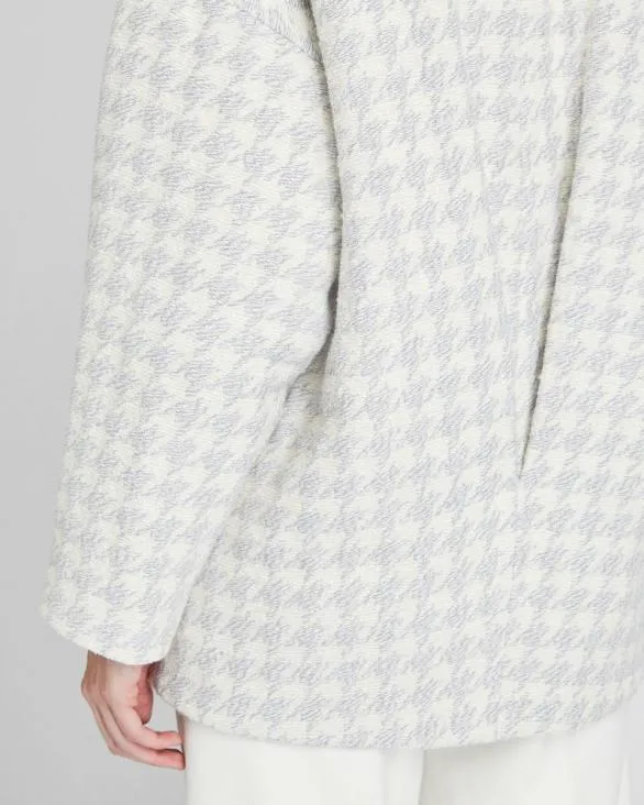 Club Monaco Jackets and Coats Short DoubleBreasted Textured Relaxed Coat Light Heather Grey 8211 Women