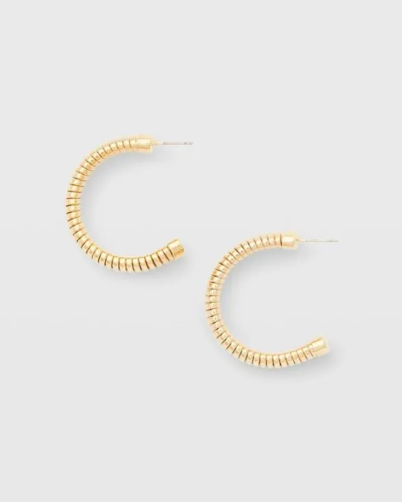 Club Monaco Jewelry Serefina Rolled Snake Chain Hoop Earring Gold 8211 Women