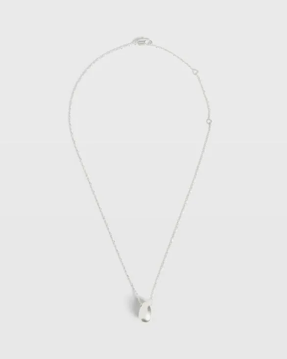 Club Monaco Jewelry Teardrop Pendant Necklace Silver 8211 Women
