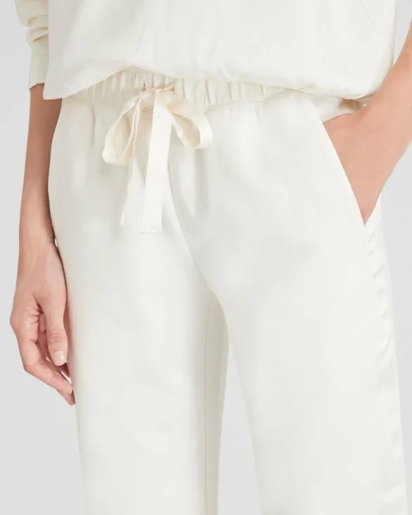 Club Monaco Loungewear Satin Stripe Pant Antique White 8211 Women