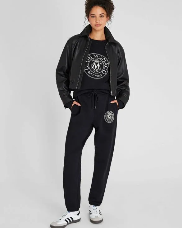 Club Monaco Pants Crest Sweatpants Black 8211 Men