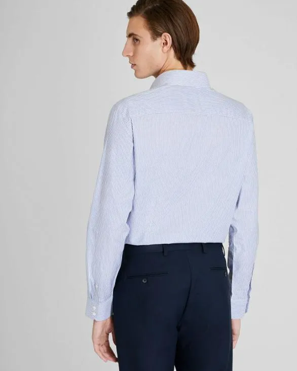 Club Monaco Shirts Albini Egyptian Cotton Stripe Dress Shirt Blue Mix 8211 Men