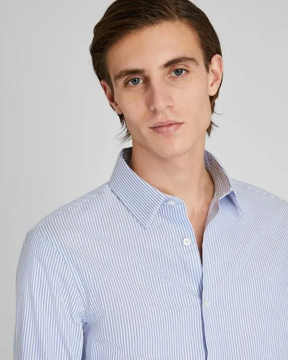 Club Monaco Shirts Albini Egyptian Cotton Stripe Dress Shirt Blue Mix 8211 Men