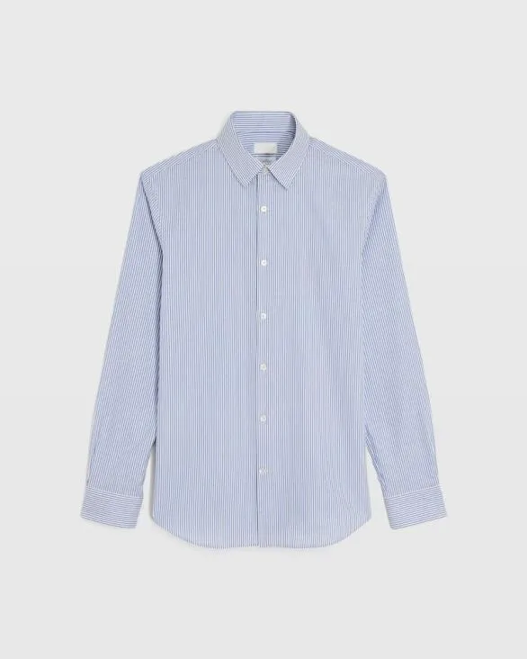 Club Monaco Shirts Albini Egyptian Cotton Stripe Dress Shirt Blue Mix 8211 Men