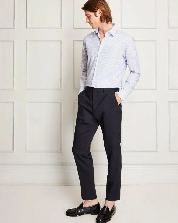Club Monaco Shirts Albini Egyptian Cotton Stripe Dress Shirt Blue Mix 8211 Men