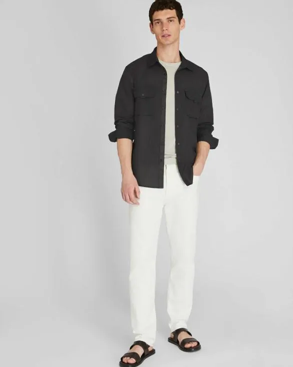 Club Monaco Shirts Long Sleeve Lightweight Tech Shirt Gunmetal Black 8211 Men